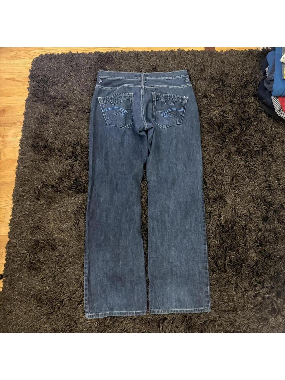 ENYCE dark wash baggy jeans